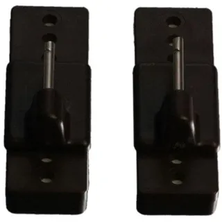 LIEDECO Scheibenstange Klebeträger 1-läufig Ø 17 mm 4,7 cm Braun
