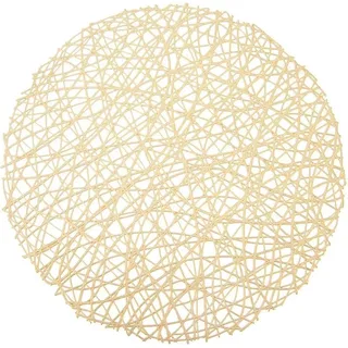 Rundes Küchentablett aus strapazierfähigem, glänzendem Thermoplast - Gold