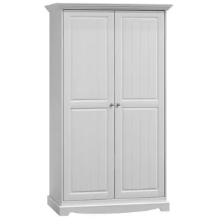 aea Landhaus Garderobenschrank 64,5 x 190 x 107,5 cm Weiß