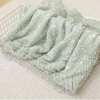 SUPERBE BEBE Babydecke - Kinderbettdecke - Baby Bettdecke Aus Weicher Oeko-tex Baumwolle - 75x100 - Kuscheldecke Kinder - Geburtsgeschenk Junge Mädchen - Musselin decke Mit Noppen - Baby Bettwäsche -Baumwolldecke