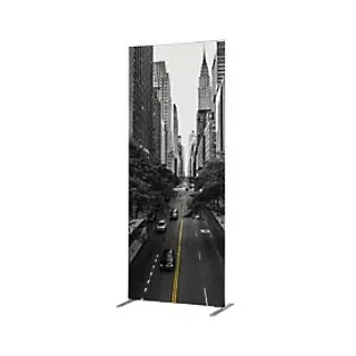 SHOWDOWN Deco Raumteiler Aluminium Schwarz 870 x 450 x 2.020 mm