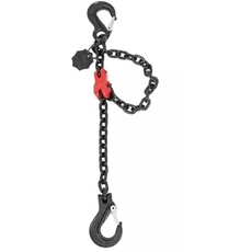 SAFETEX Chain Sling 1 Leg with clevis shortening clutches locked 1m WLL2000kg