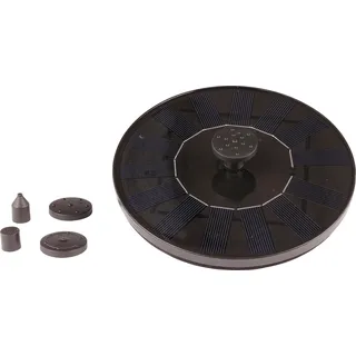 Fountains Lumineo Solar Springbrunnen Outdoor Ø 16 cm x 3,5 cm schwarz - GPC - Schwarz