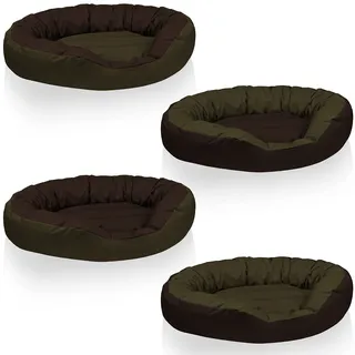 BedDog Hundekissen Sunny XL 100 x 80 cm grün-braun