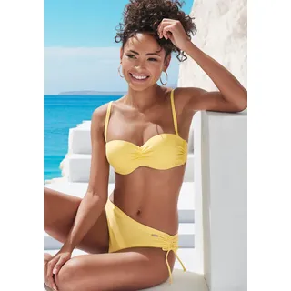 Venice Beach Bandeau-Bikini-Top »Lucky« aus gerippter Strukturware, gelb