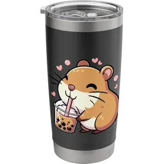 Capybara Boba Bubble Tea Kinder Mädchen Kinder Kawaii Capybara Doppelwandiger Edelstahl-Thermobecher