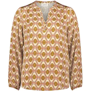 Klassische Bluse CARTOON "Casual-Bluse mit Knöpfen", Damen, Gr. 38, braun (braun, rosé), Obermaterial: 100% Viskose CV., Blusen Klassische Bluse