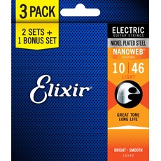 Elixir Electric Saiten 010/046 (3-er Pack)