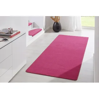 Fancy Kurzflorteppich 80 x 200 cm pink