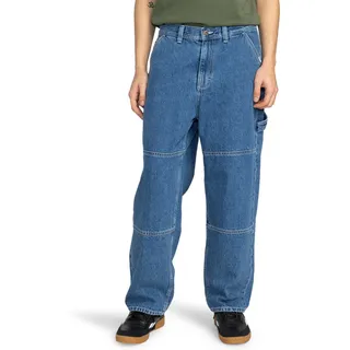 Relax-fit-Jeans ELEMENT "Carpenter", Herren, Gr. 33(M/L), blau (mid used), Obermaterial: 75% Baumwolle, 25% Baumwolle., Jeans Relax-fit-Jeans