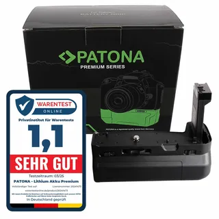 PATONA Premium Batteriegriff passend für Canon EOS RP / R8, Akkufach für 2X LP-E17 Akkus, ergonomischer Kameragriff mit Hochformat-Auslöser, Stativgewinde, IR-Fernbedienung
