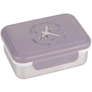 Lässig Kinder Brotdose Edelstahl Lunchbox Frühstücksbox Nachhaltig Kindergarten Schule/Adventure Dragonfly, 1 Stück (1er Pack)