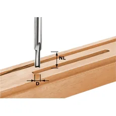 Bild von HW S8 D3/6 Nutfräser 3(D)x6x45mm, 1er-Pack (490952)