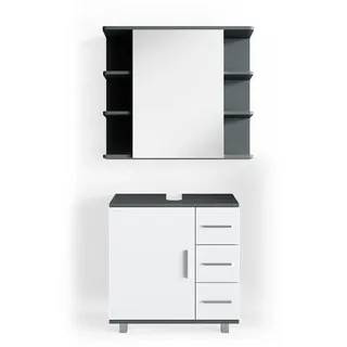Vicco Ilias 2-tlg. Anthrazit/Weiß
