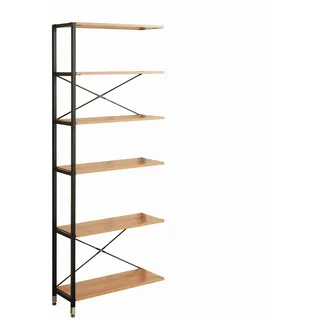 Möbilia Livetastic Leiterregal 82,5 x 30 x 210 cm Naturfarben