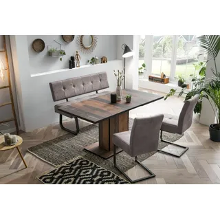 Hela »Luise I G (Bank, Stühle, Tisch)« Set, 4 Stk. tlg. Komfortsitz mit Federkern, Topseller Tischgruppe, Esszimmer,