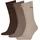 Socken 3er Pack Braun 39-42