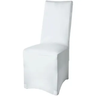 Beautissu Leona Stretch Bankett Stuhlhusse 95x45cm Weiß 95x45x45 cm -