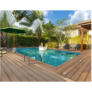 Pool Holz Rechteckig " Panama 130"- 6.20 x 4.10 x 1.31 m