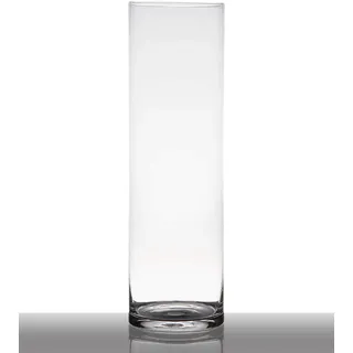 INNA-Glas Große Vase Glas Sansa, Zylinder - rund, klar, 50cm, Ø 15cm | Glasvase - Zylinder Vase