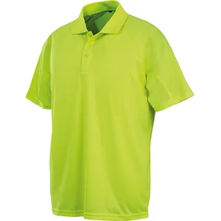 SPIRO S288X | Herren Performance Aircool Polo, Polyester eye-bird-Mesh - Farbe: Fluorescent Yellow - Größe: XS - Gelb