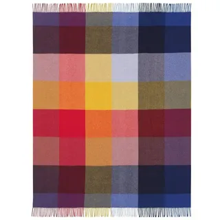 Biederlack Kuscheldecke Bright Square 130 x 170 cm Mischgewebe