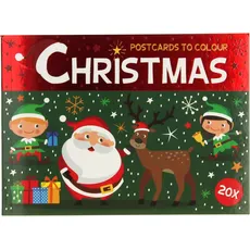Roost, Grusskarte + Briefpapier, Farbige Weihnachtskarten, 20St. (20 Stk.)