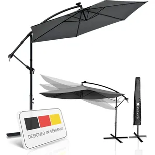 Juskys Brazil Ø 300 cm Dunkelgrau