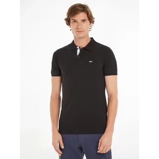 Tommy Hilfiger Slim Placket Kurzarm-poloshirt Black L