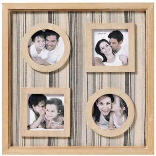 walther design Bilderrahmen beige 4X 10x10 cm Milan Galerierahmen QF110H