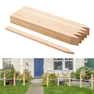 VEVOR Holzpfähle, 25 Stk. 12,7x38,1x609,6 mm Holzpflöcke, Holzpfosten mit scharfer Spitze, Zaunpfähle aus Tannenholz, Wegweiser für Schlammzäune, Hinterhofbegrenzungen, Grundlinien