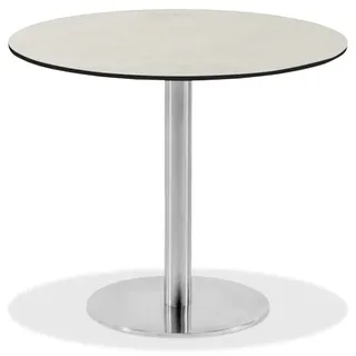 Klapptisch Bistro Edelstahl rund - 95 cm rund HPL Sand