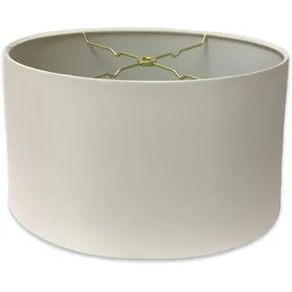 Royal Designs, Inc. HB-611-12WH Hardback-Lampenschirm, flach, oval, Weiß, (25,4 x 15,2 cm) x (30,5 x 19,1) x 17,8 cm