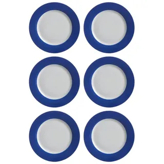 Ritzenhoff & Breker Dessertteller Doppio 20 cm blau 6er Set