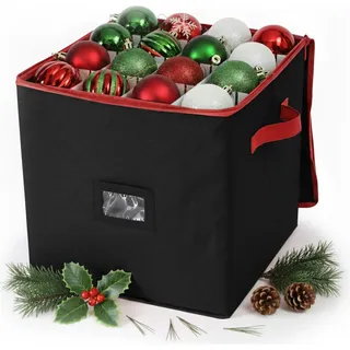 Aufbewahrungsbox für Weihnachtskugeln, bietet Platz für 64 Ornamente