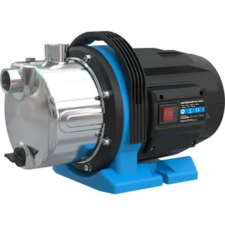 Güde Gartenpumpe GP 1045 E 1000 W, Fördervolumen: 4500 l/h, max. Förderhöhe: 45 m, Edelstahlgehäuse, Tragegriff