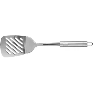 Fackelmann Schlitzwender 33 cm OVALGRIFF Edelstahl Silber