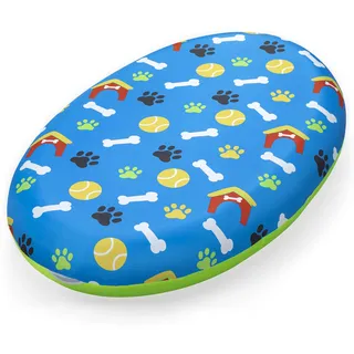 Bestway Luftmatratze Pfote für Haustiere, 142 x 95 x 17 cm, 45 kg Belastbarkeit, strapazierfähiges PVC, Abnehmbarer Textilbezug, Sicherheitsventil, inkl. Reparaturflicken