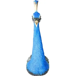 Kare Design Wandschmuck, Peacock, Blau, Deko Objekt, Pfau, Accessoire, Wohnzimmer, 68x16x22 cm, (H/B/T)