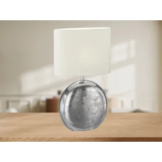meine wunschleuchte Tischlampe Silber Antik 53cm