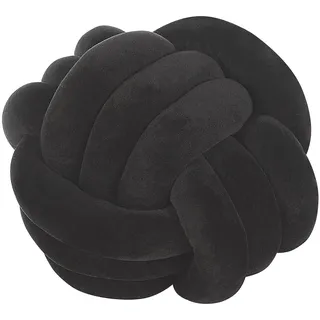 Beliani Malni Dekokissen 30 x 30 cm Schwarz