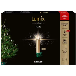 Krinner Lumix SuperLight Flame Metallic Gold Erweiterungs-Set 6er 77153