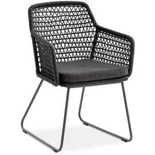 Niehoff Geflechtsessel Kubu Gartensessel 60 x 63 x 86 cm grau