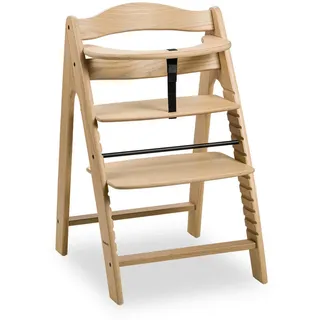 Hauck Hochstuhl , Eichefarben , Holz , Eiche , massiv, Schichtholz, Hartholz , 48x79x54 cm , Fsc, EN 14988 , Fußstütze verstellbar, Sitzfläche verstellbar, höhenverstellbar, 5-Punkt-Gurt, Schrittgurt , Babymöbel & Kindermöbel, Babyzimmer, Hochstühle