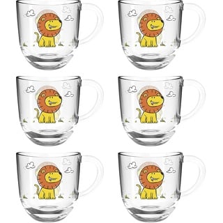 LEONARDO HOME Leonardo Tasse BAMBINI 6er-Set 280 ml Löwe, 022898, Glas