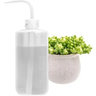 500ml Plastik-Sprühflasche für Pflanzen, lange Öffnung, laborgeeignet - Transparent