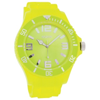 Oozoo Herren-Armbanduhr XL Analog Silikon C4332 Fluo Lime