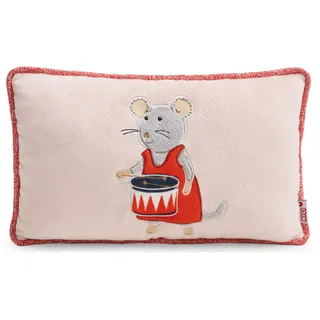 NICI Kissen Maus Julia 43x25cm - Weiches Plüsch-Dekokissen, liebevolle Wohnaccessoire für Kinderzimmer, Sofa & Bett, süße Geschenkidee für Kinder & Fans | 63338