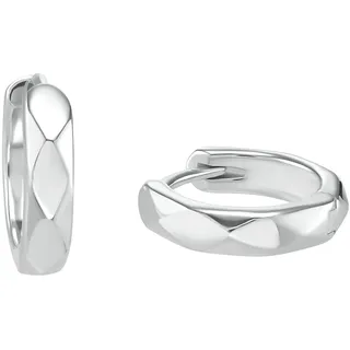 s.Oliver Creolen für Damen, 925 Sterling Silber, Silber