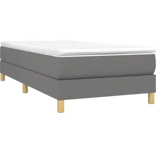 vidaXL Bettgestell ohne Matratze Dunkelgrau 140x200 cm Stoff